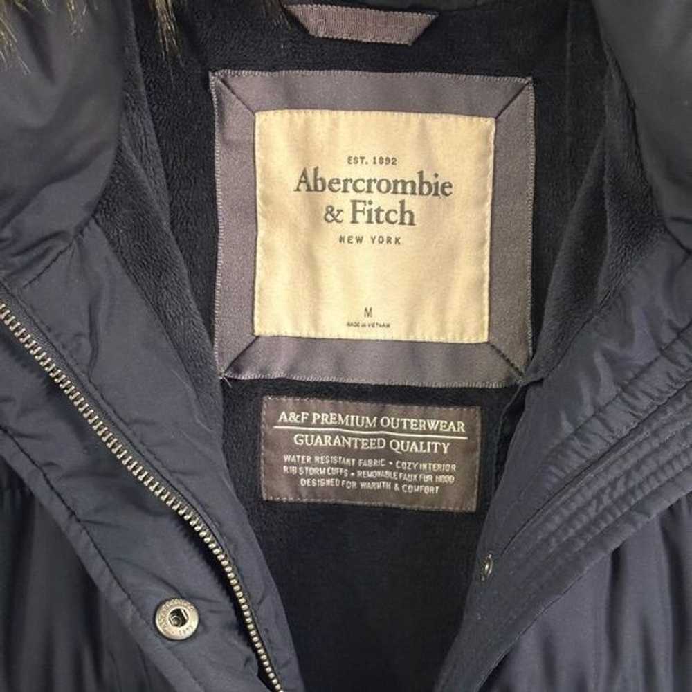 Abercrombie & Fitch Abercrombie Navy Puffer Trenc… - image 3