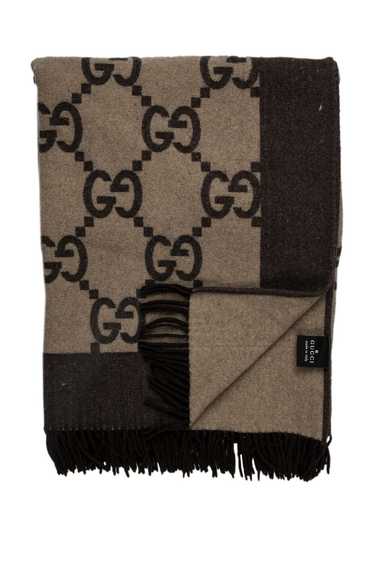 Gucci Gucci Monogram Cashmere Wool Blanket