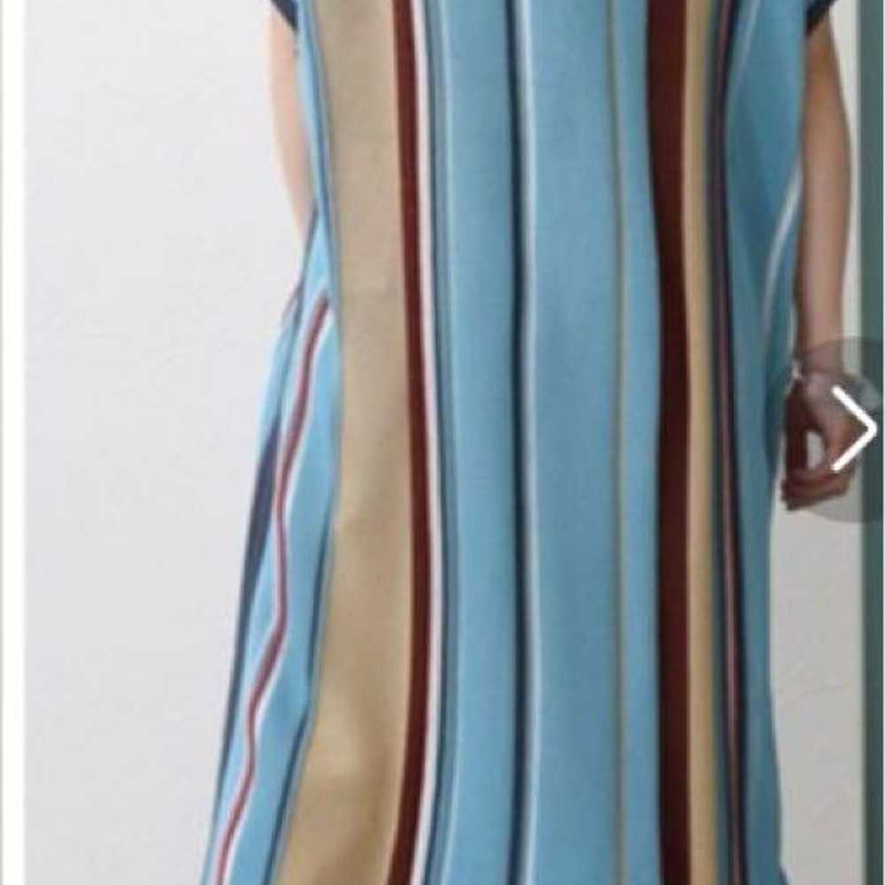 Amy Rowe Striped Long One-Piece Multicolor Kaftan… - image 2