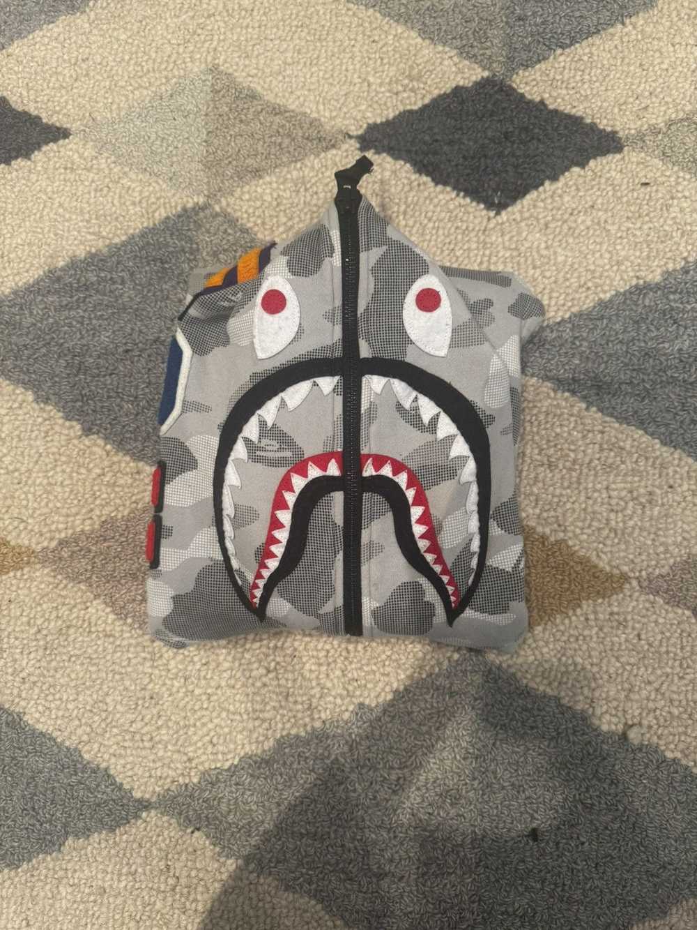 Bape GREY CAMO BAPE HOODIE - image 1