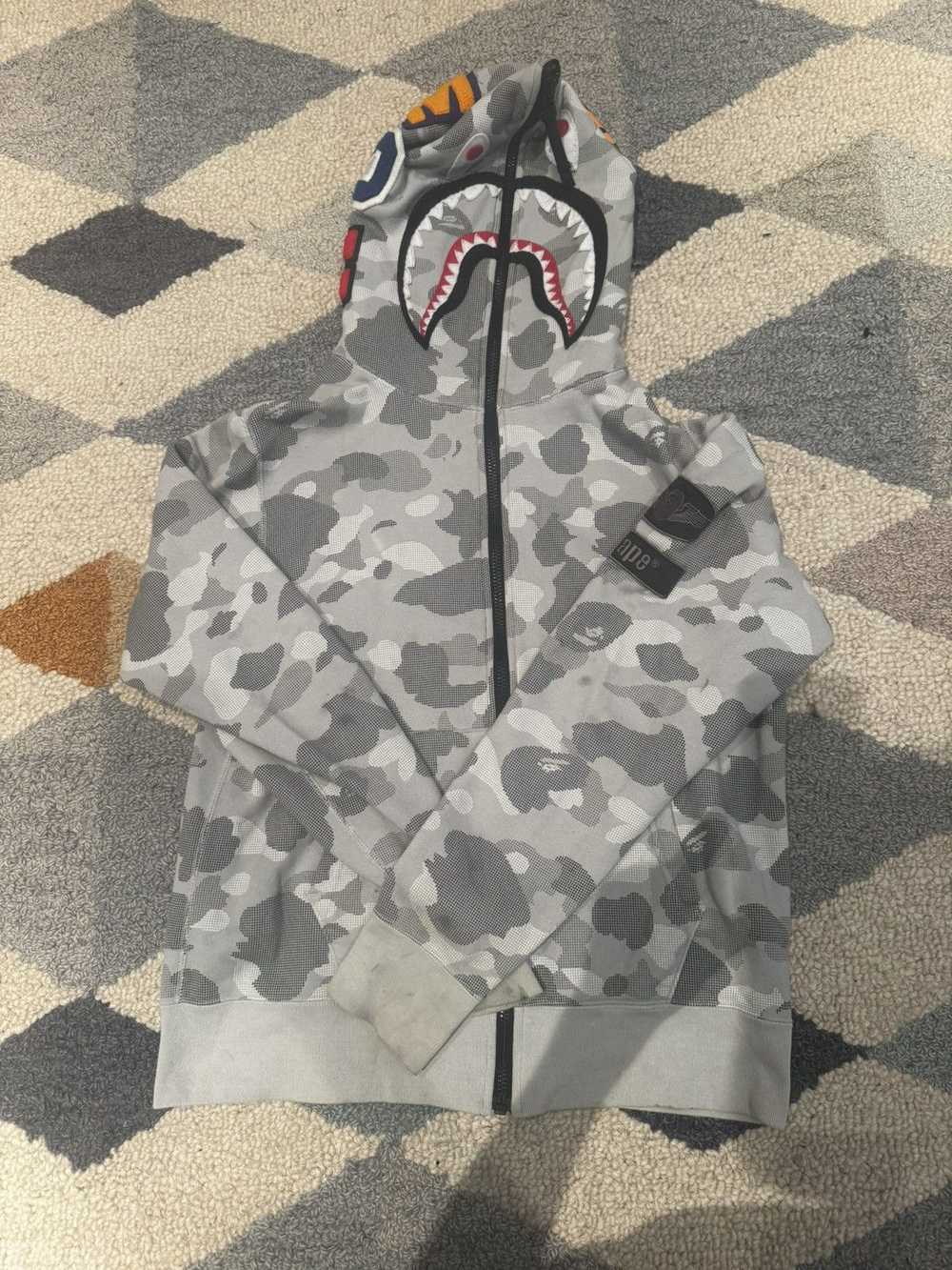 Bape GREY CAMO BAPE HOODIE - image 2