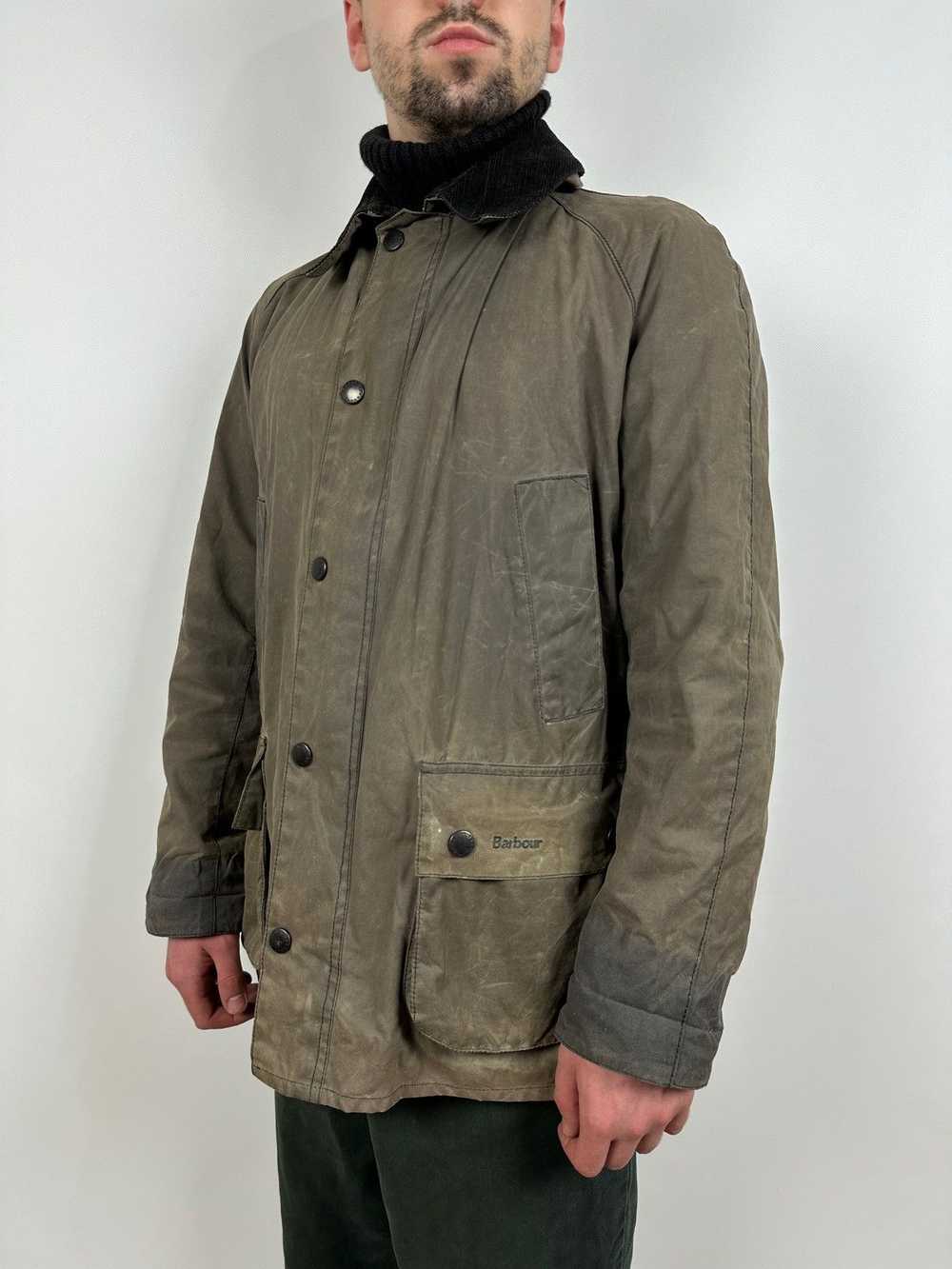 Barbour × Waxed Barbour Ashby Waxed Coat Jacket - image 1