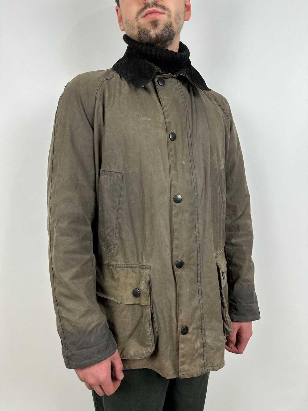 Barbour × Waxed Barbour Ashby Waxed Coat Jacket - image 3