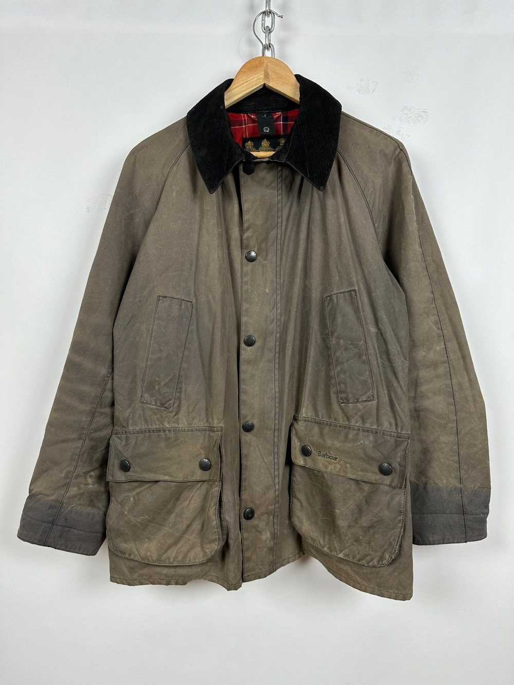 Barbour × Waxed Barbour Ashby Waxed Coat Jacket - image 5