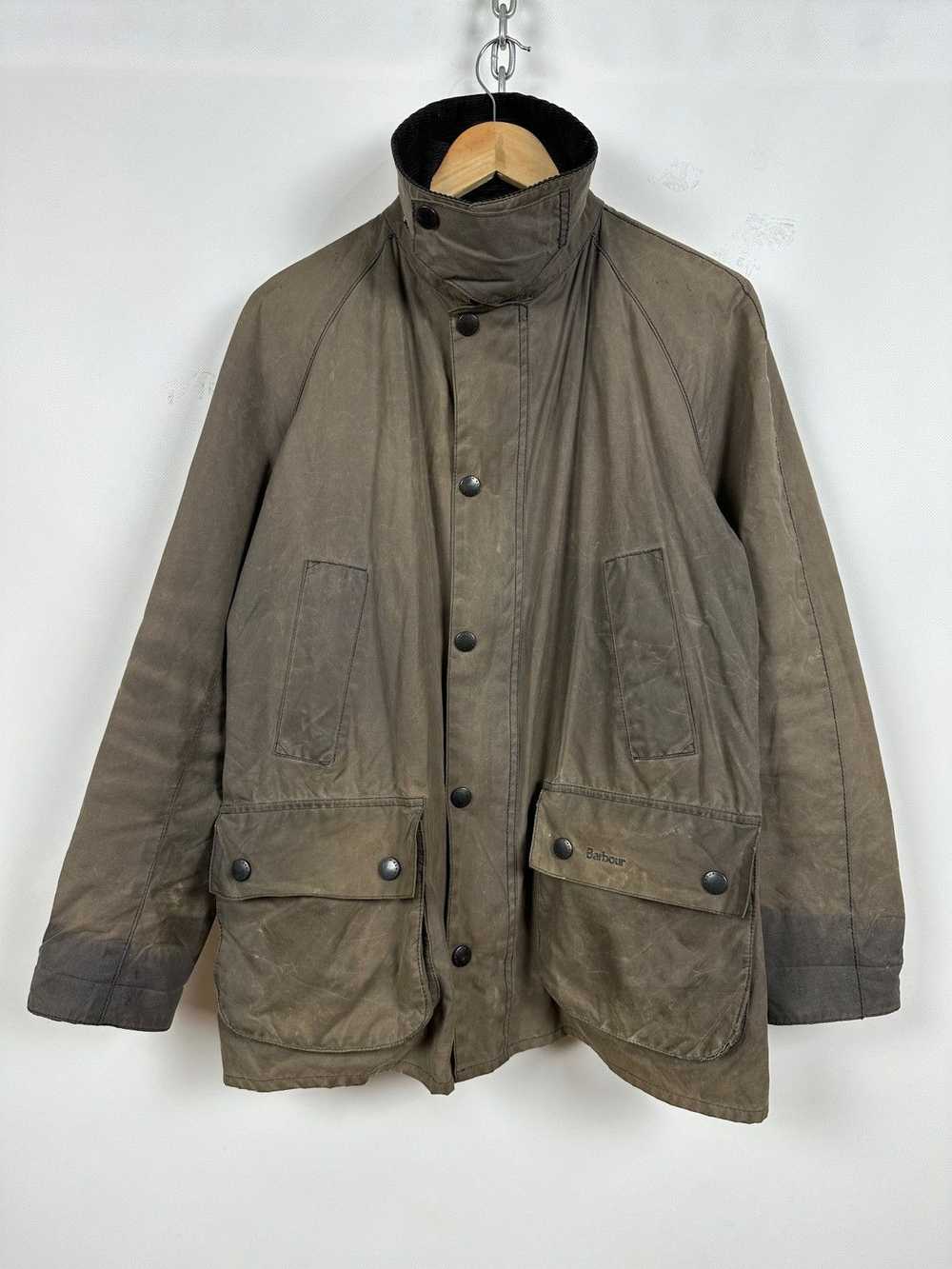 Barbour × Waxed Barbour Ashby Waxed Coat Jacket - image 6