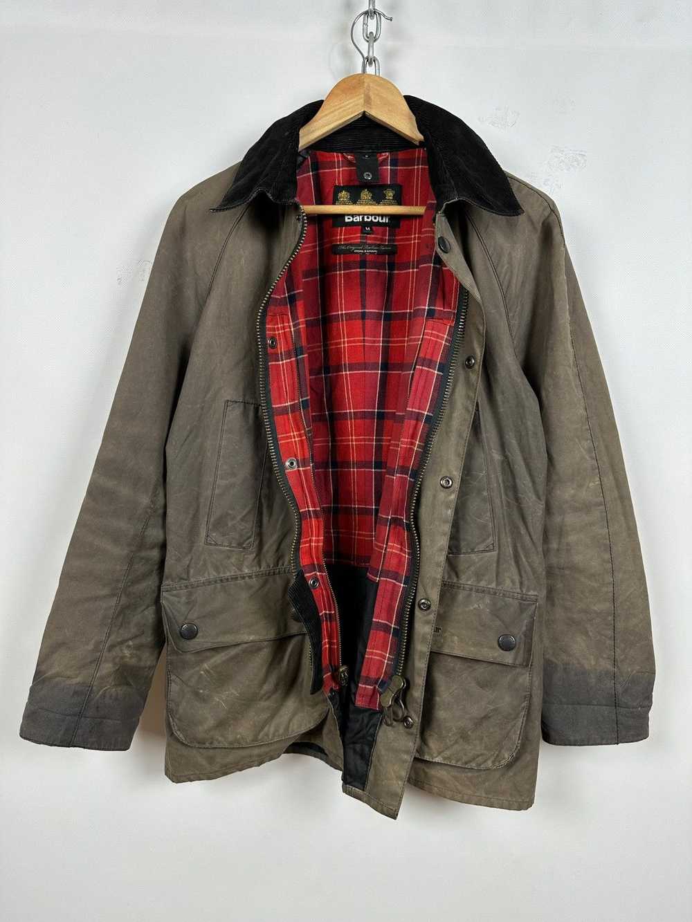 Barbour × Waxed Barbour Ashby Waxed Coat Jacket - image 7