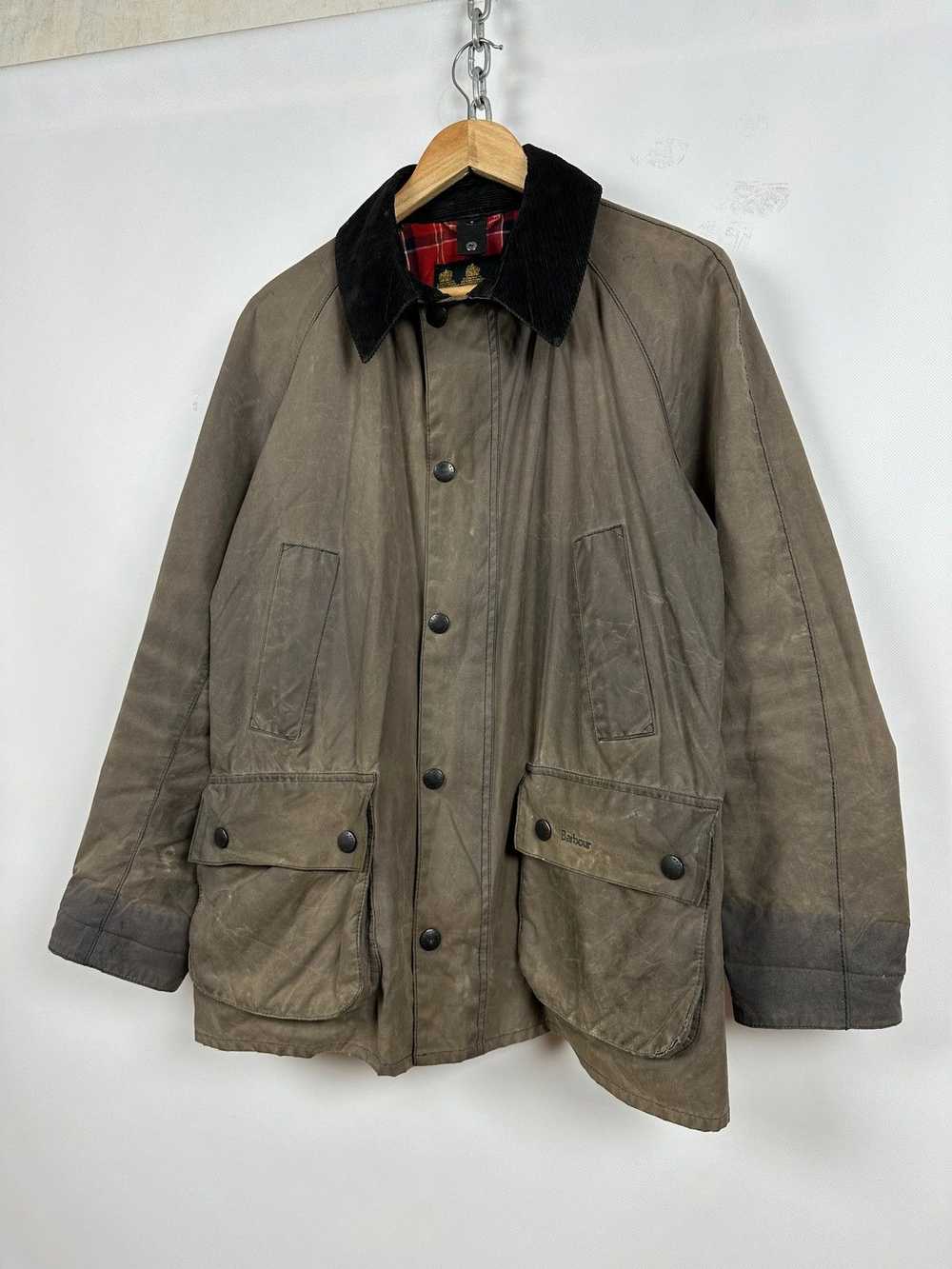 Barbour × Waxed Barbour Ashby Waxed Coat Jacket - image 9