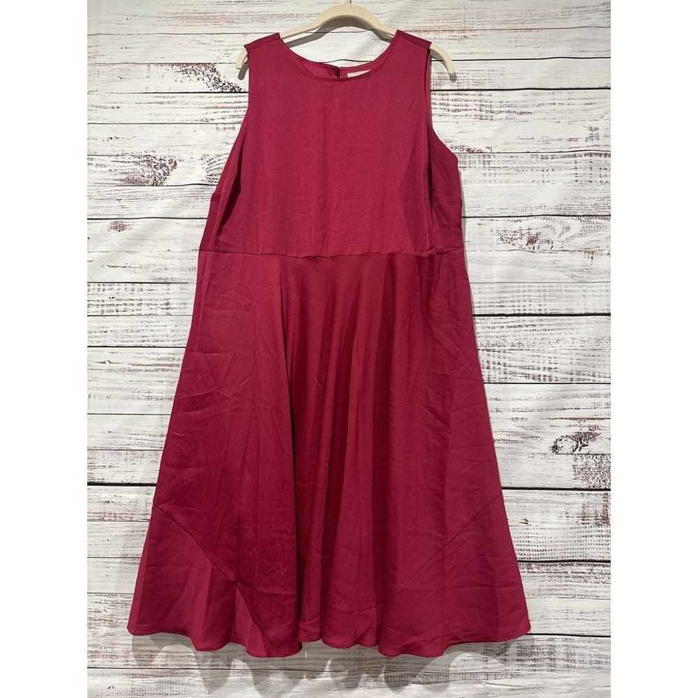 Dana Bachman Sleeveless Magenta Dress Size 18W - image 6