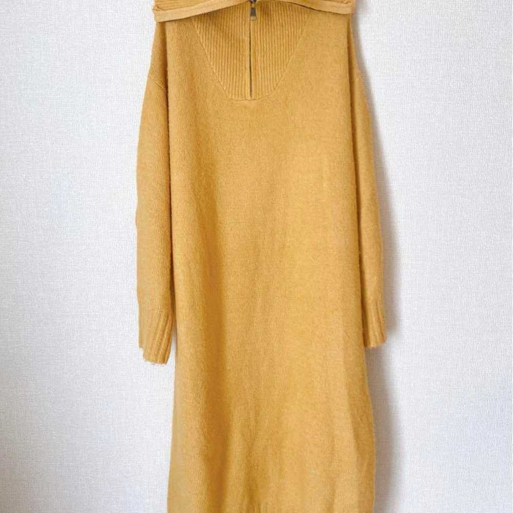 andme Sailor Collar Half-Zip Knit One-Piece Dress… - image 3