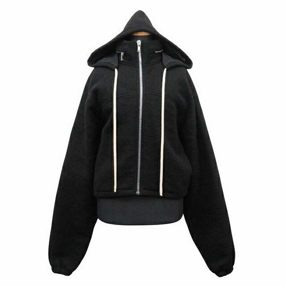 Rick Owens Rick Owens Wool Hooded Short Jacket - image 1