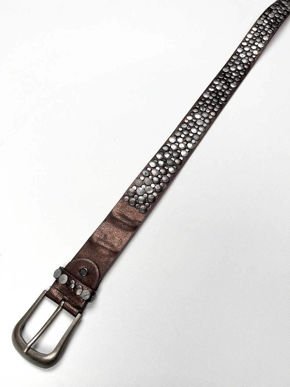 Vintage Vintage Punk Metal Belt Rhinestone Avantg… - image 3