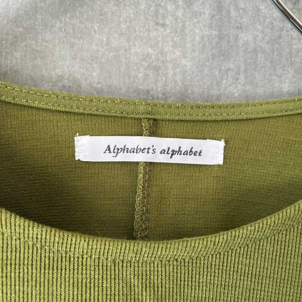 "Alphabets Alphabet" long-sleeved cut-sew pullove… - image 3