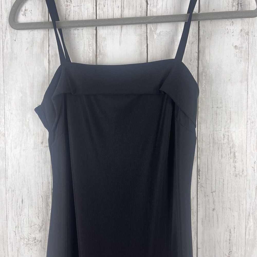 Vintage La Belle Dress Women M Black Square Neck … - image 2