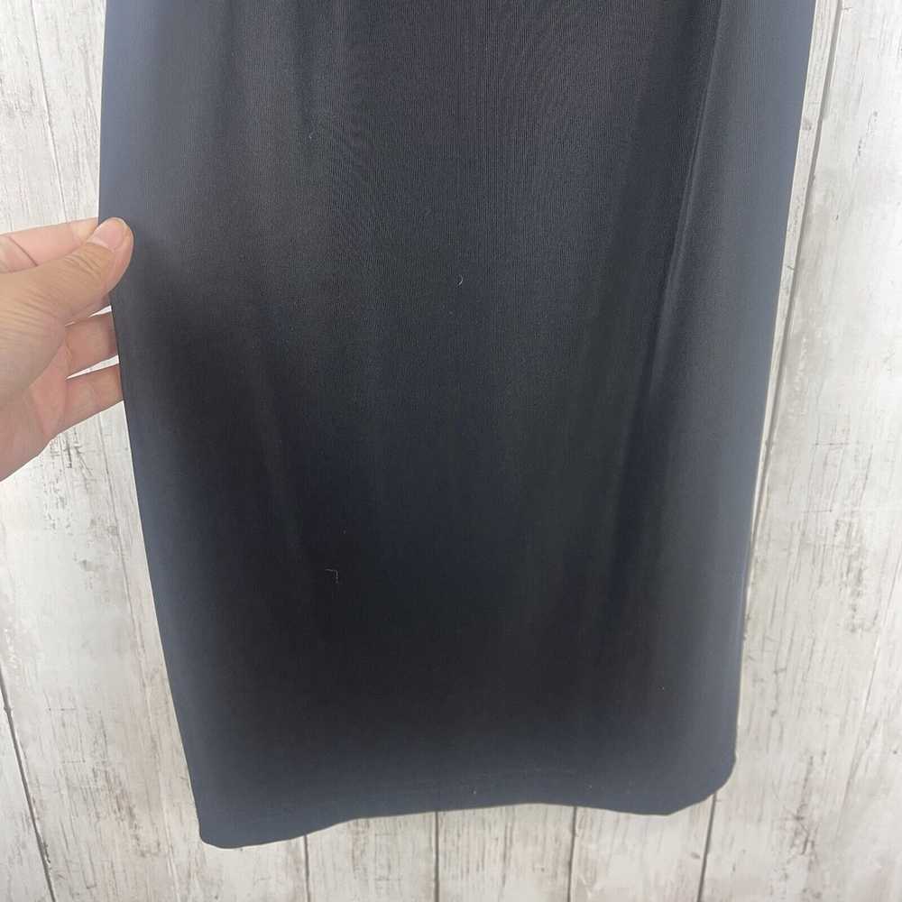 Vintage La Belle Dress Women M Black Square Neck … - image 3