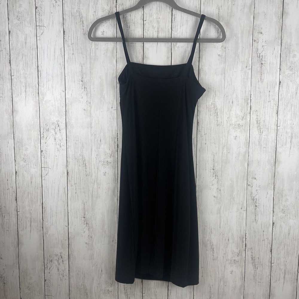 Vintage La Belle Dress Women M Black Square Neck … - image 4