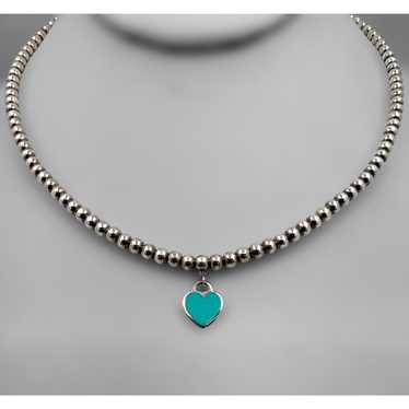 TIFFANY AND CO ENAMAL BEAD NECKLACE - Silver - image 1