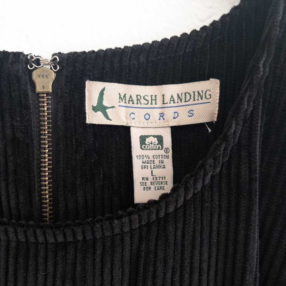 Marsh Landing Corps Vintage Black Corduroy Sleeve… - image 5