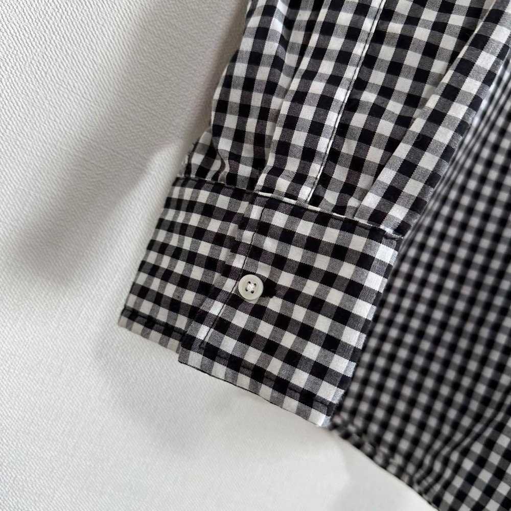 Seven Days Sunday Check Shirt Black and White Lon… - image 3