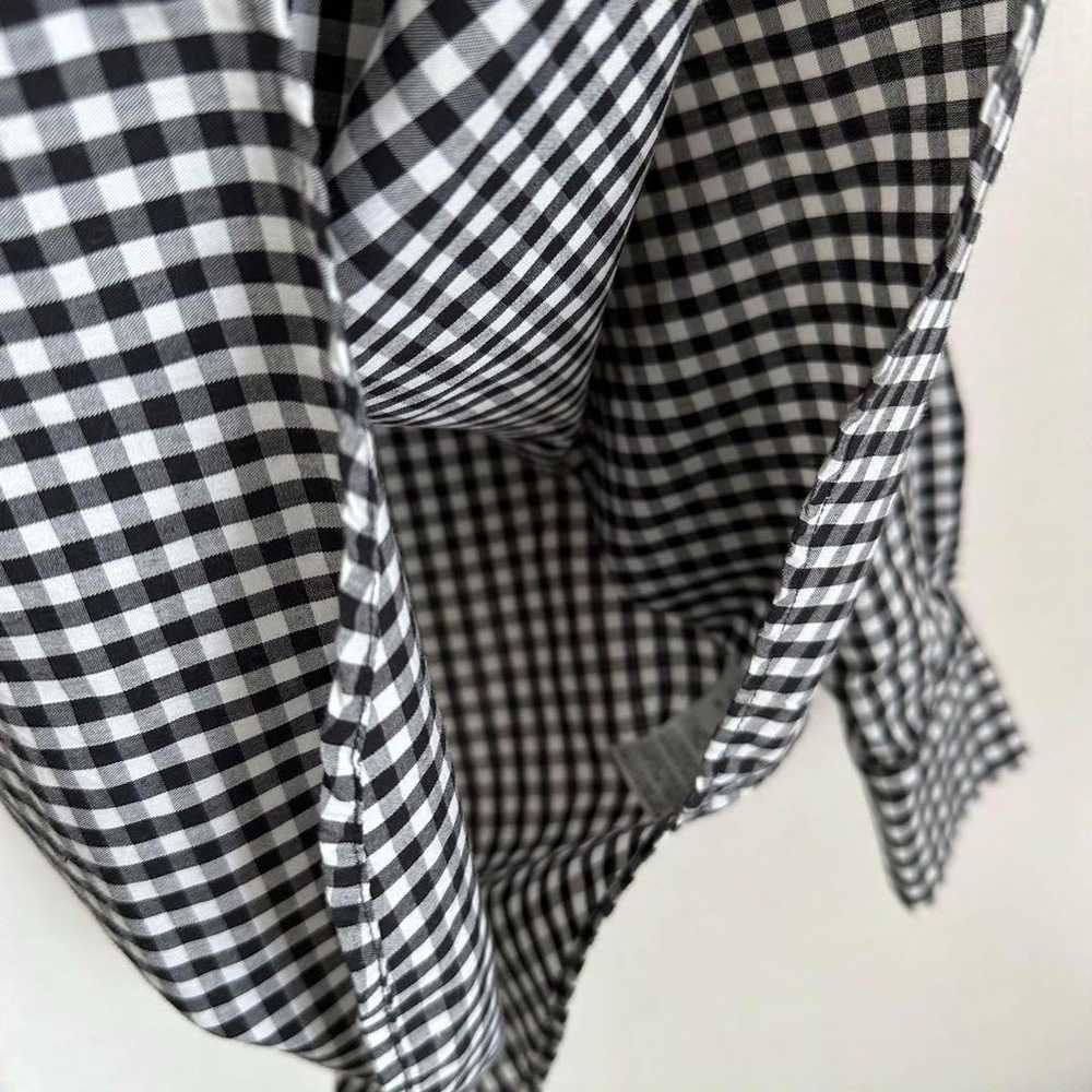 Seven Days Sunday Check Shirt Black and White Lon… - image 6