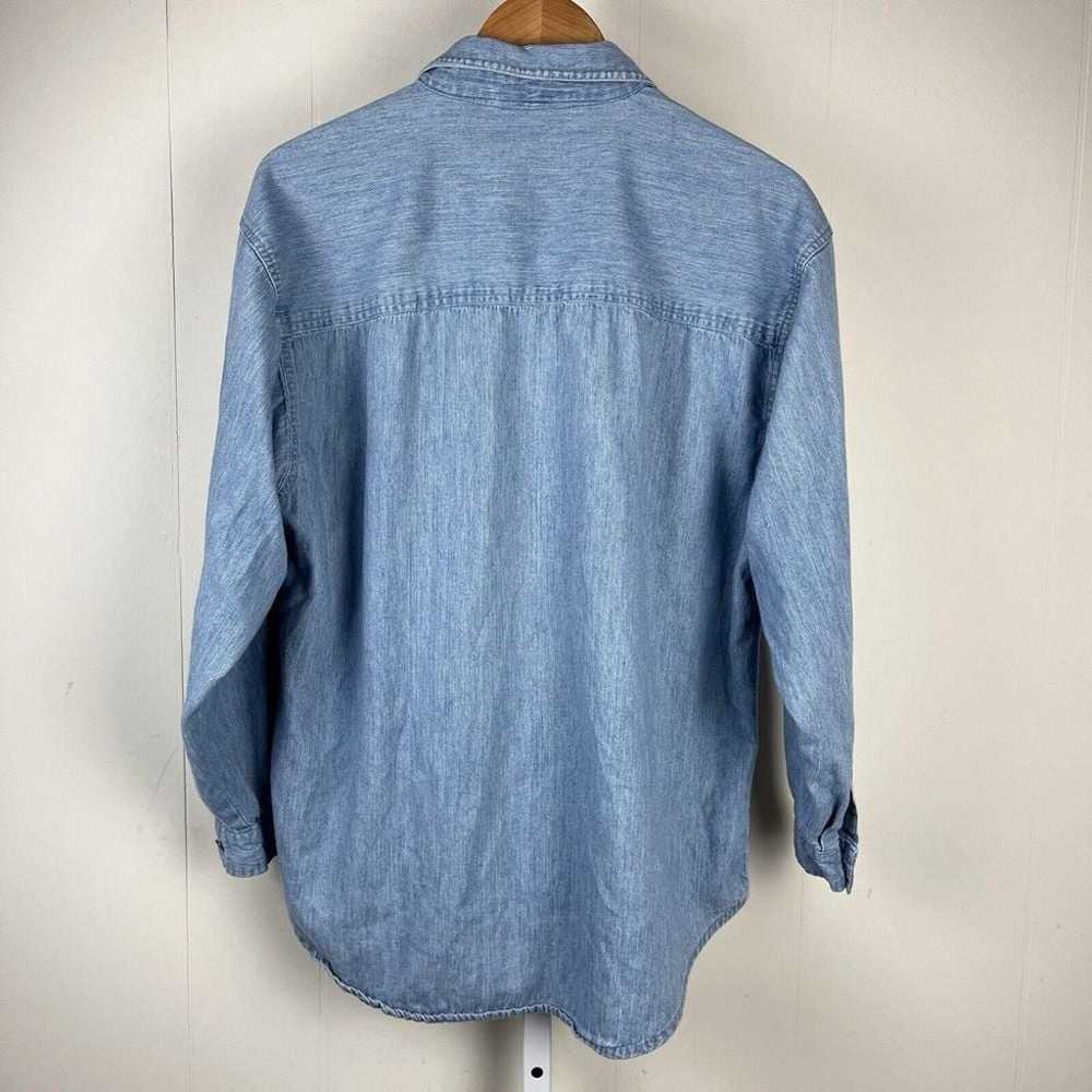 Faded Glory Vintage Y2K Denim Shirt Button Up Top… - image 7