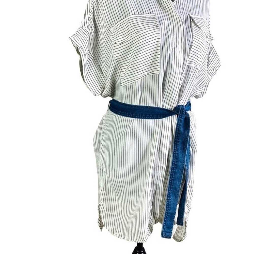 Faithfull the Brand pinstripe tunic shirt dress w… - image 3