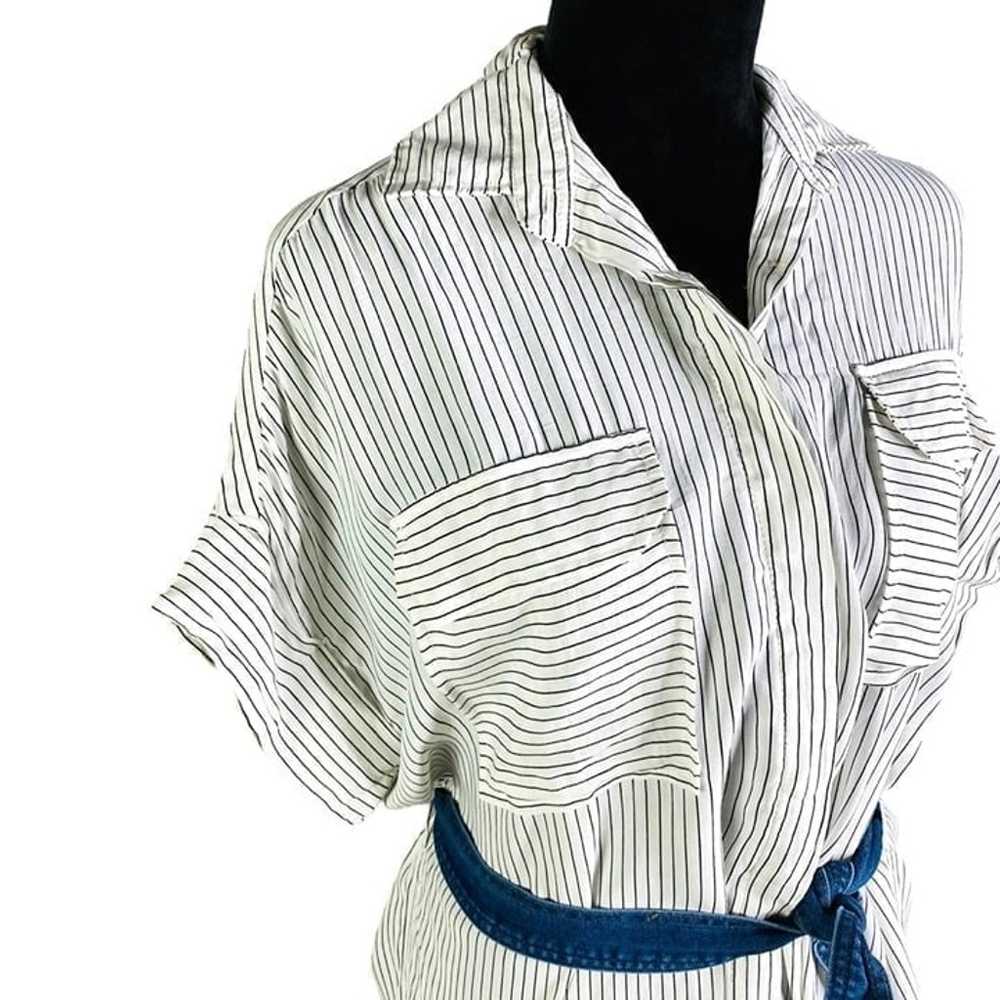 Faithfull the Brand pinstripe tunic shirt dress w… - image 5