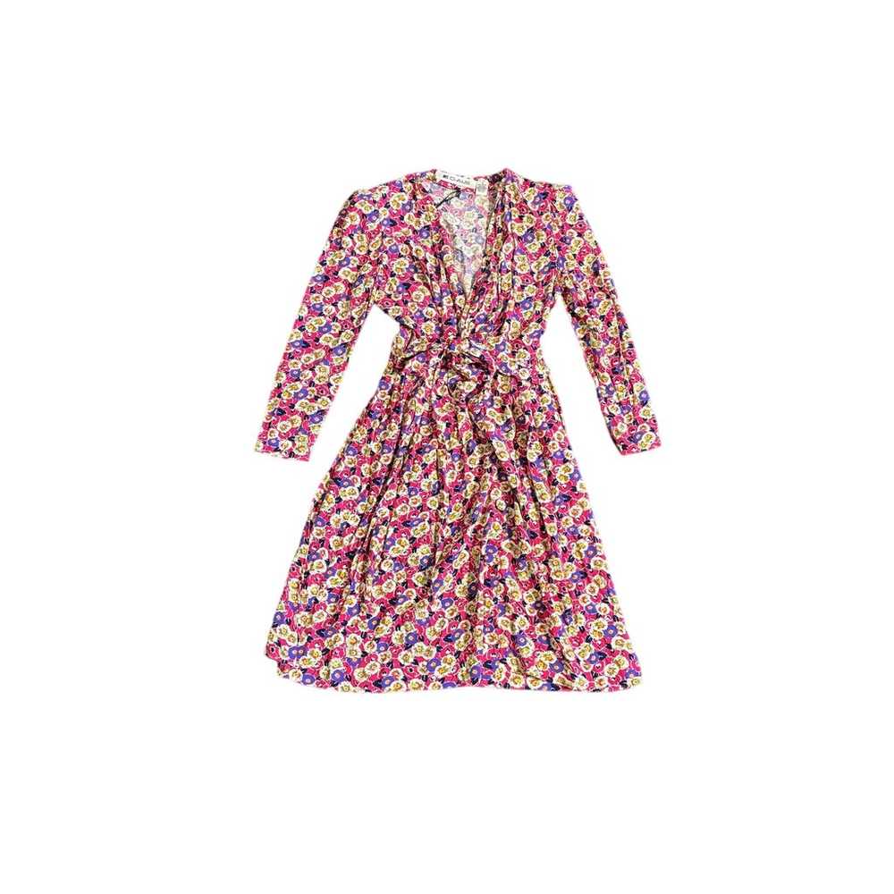 Vintage Long Sleeve Floral 90s Dress - Size 6 - image 1