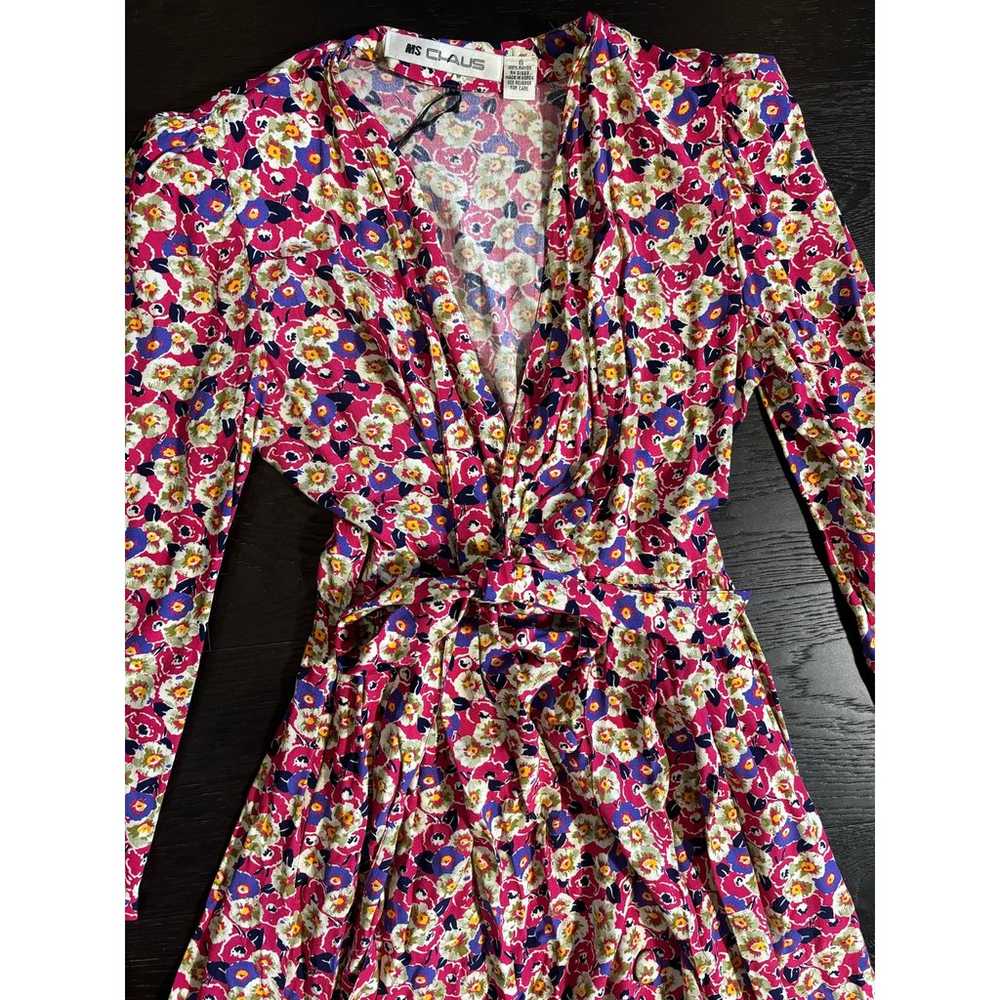 Vintage Long Sleeve Floral 90s Dress - Size 6 - image 5