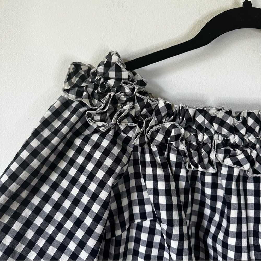 Vineyard Vines Black White Gingham Off Shoulder D… - image 5