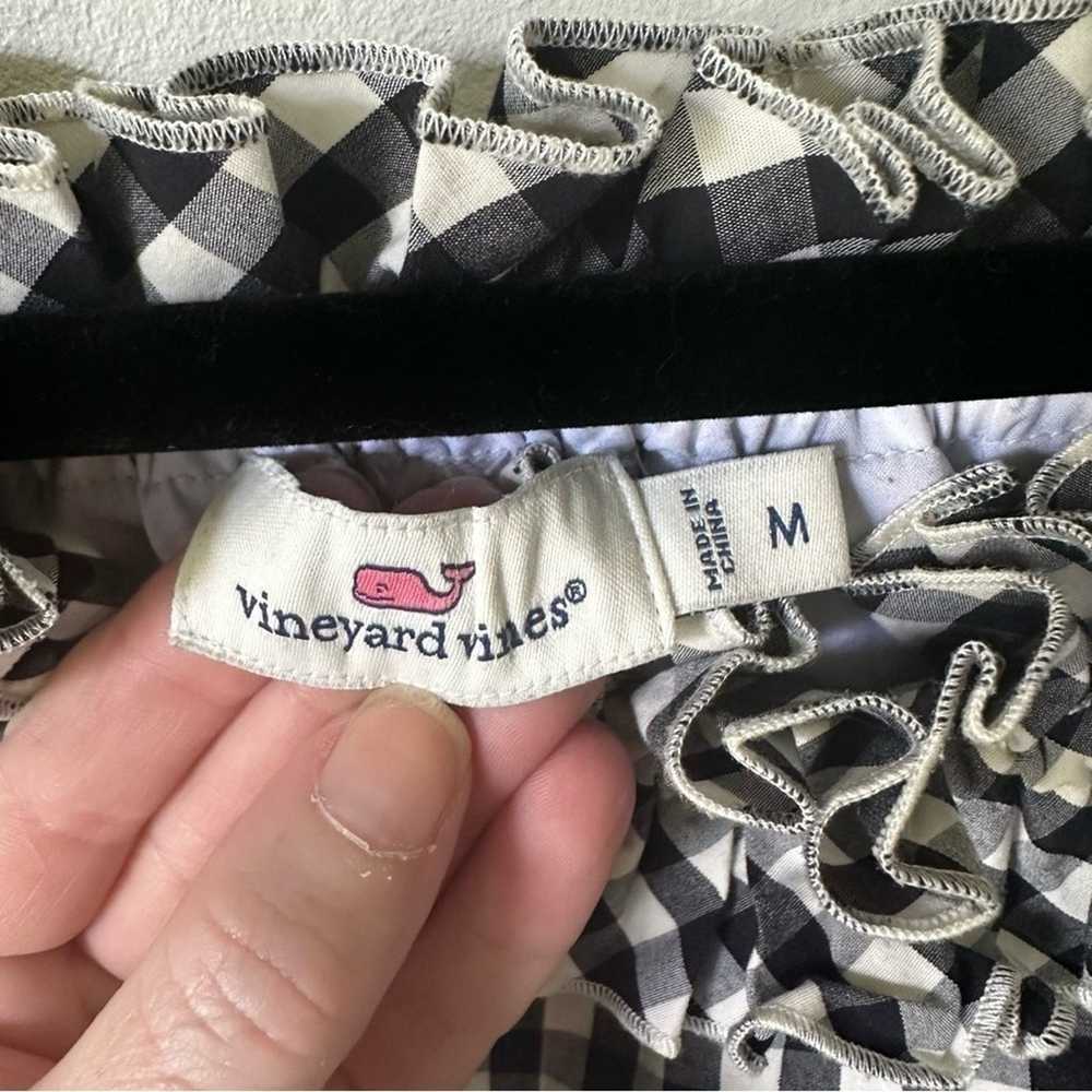 Vineyard Vines Black White Gingham Off Shoulder D… - image 8