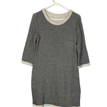 Maison Jules Gray Crew Neck Cotton Blend Knit Swe… - image 1