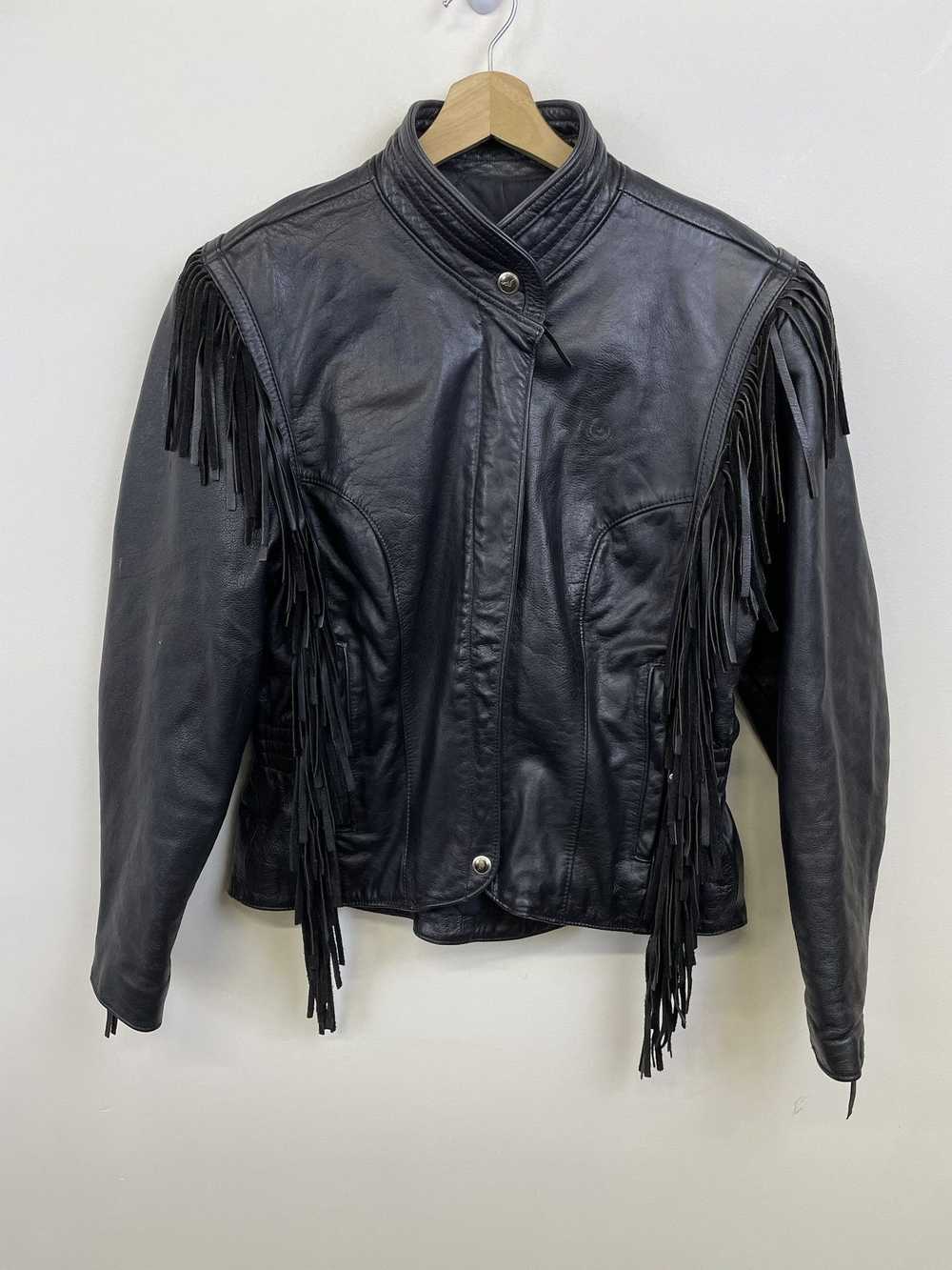 Harley Davidson × Leather Jacket × Windbreaker Vi… - image 1