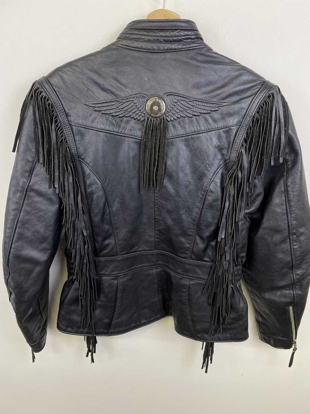 Harley Davidson × Leather Jacket × Windbreaker Vi… - image 5