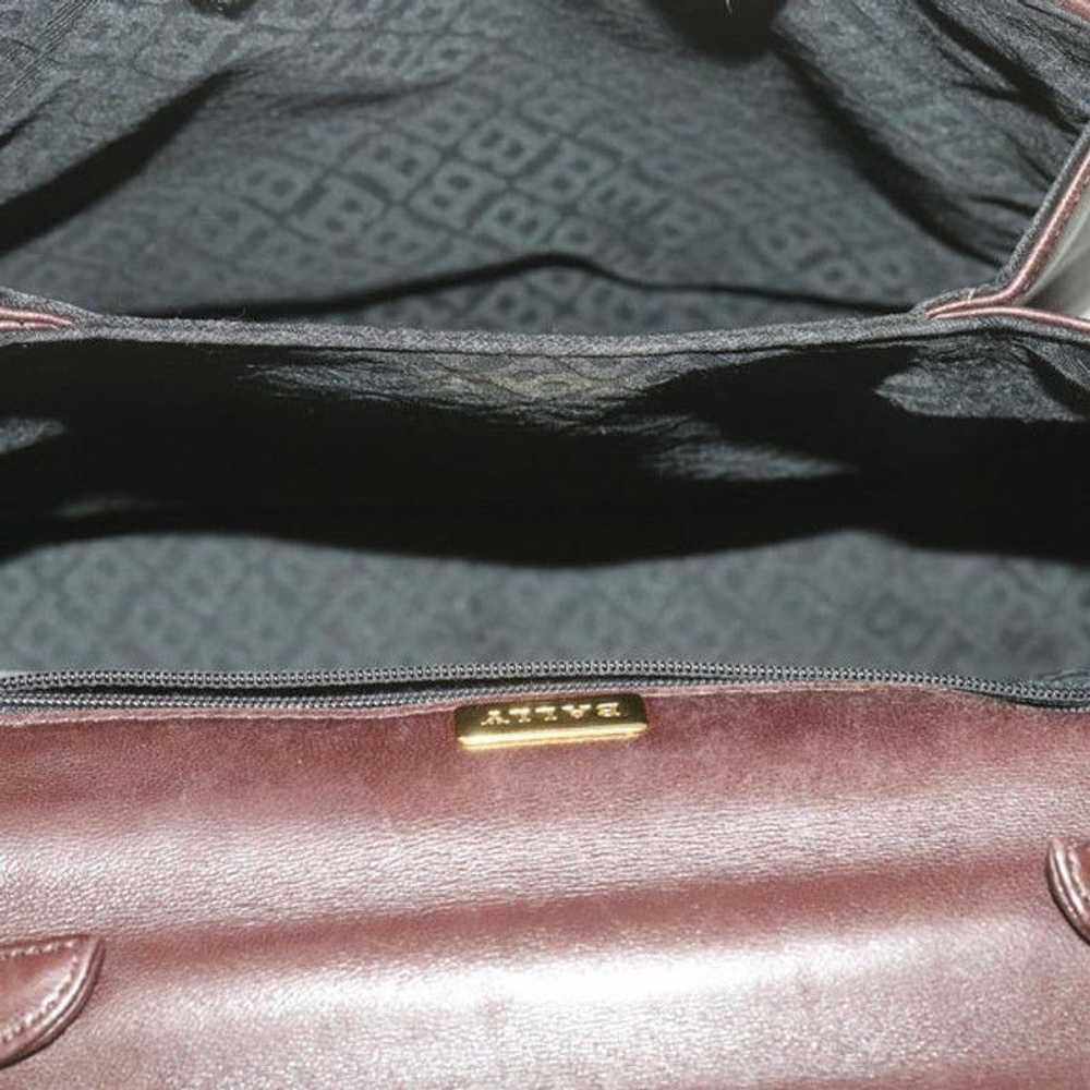 Bally BALLY Hand Bag Leather Dark Brown - image 11