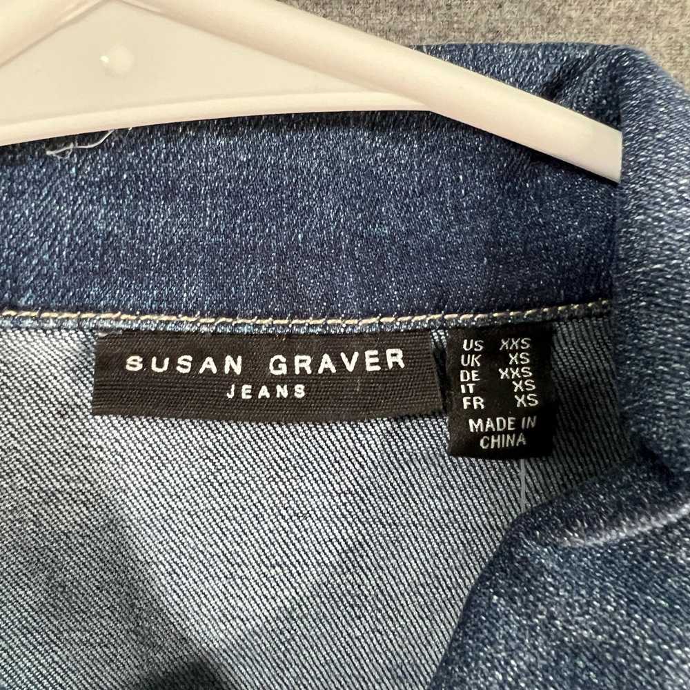 Other Susan Graver Stretch Denim Button-Front - image 3