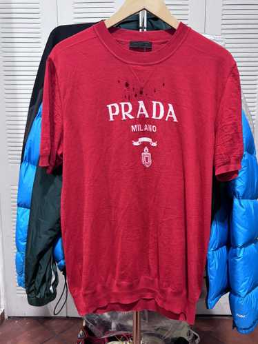 Prada Prada Milano Red Knit Tee