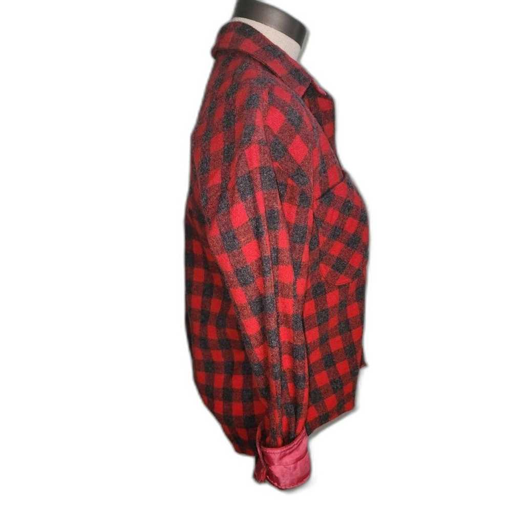 Vintage Terramar Grassroots Red & Black Plaid Woo… - image 2