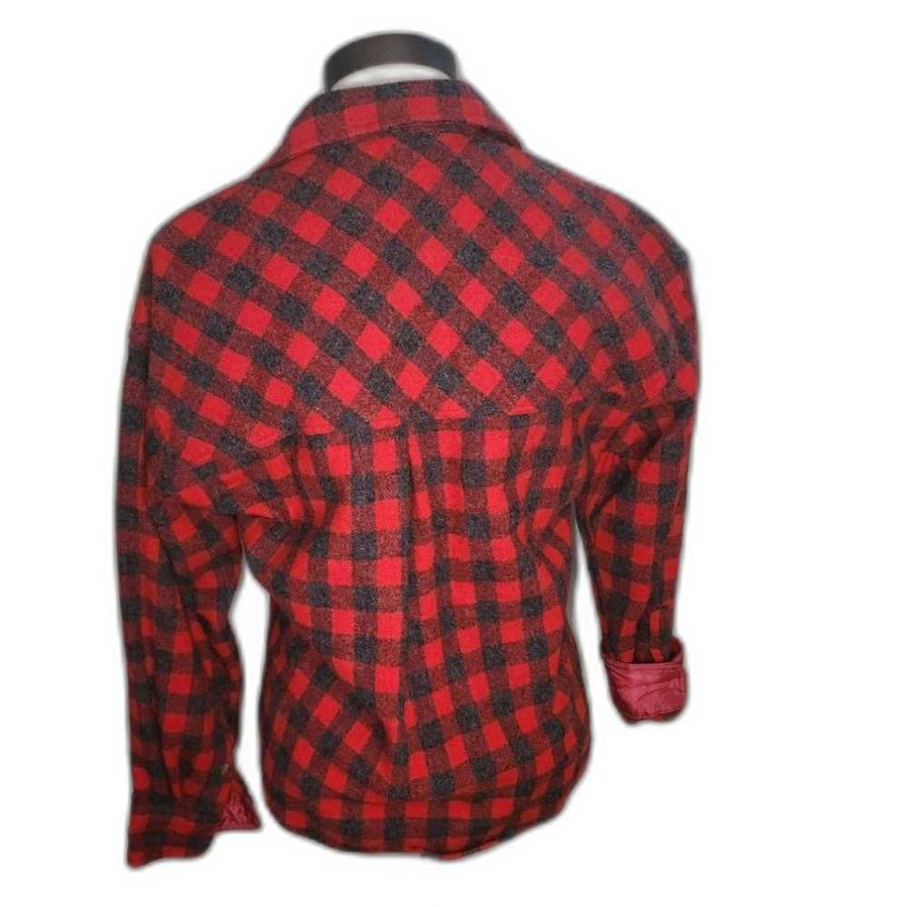 Vintage Terramar Grassroots Red & Black Plaid Woo… - image 4