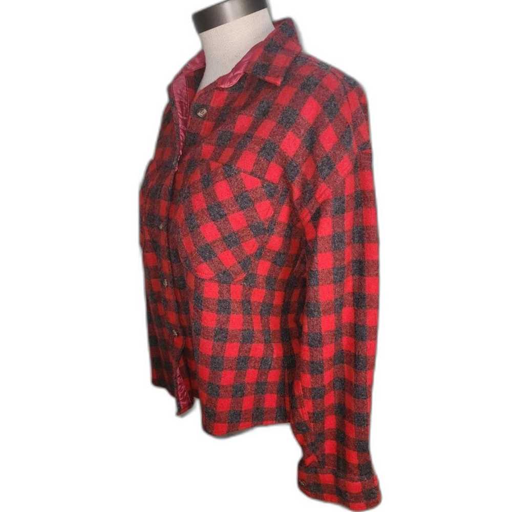 Vintage Terramar Grassroots Red & Black Plaid Woo… - image 6