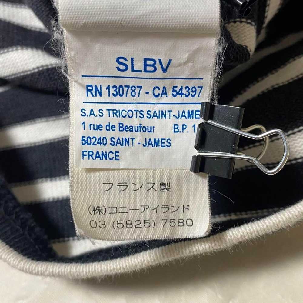 【Saint James】100% cotton T-shirt Boat neck Border… - image 11