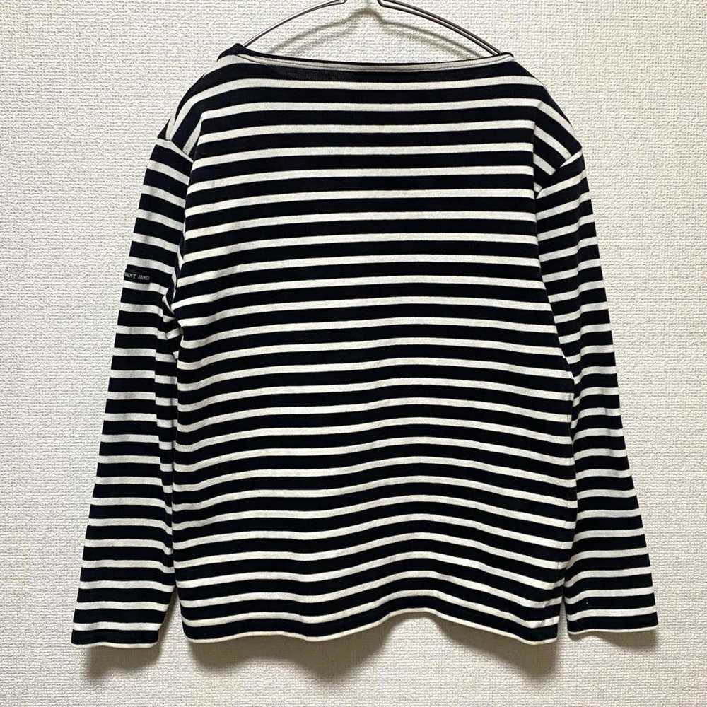 【Saint James】100% cotton T-shirt Boat neck Border… - image 3