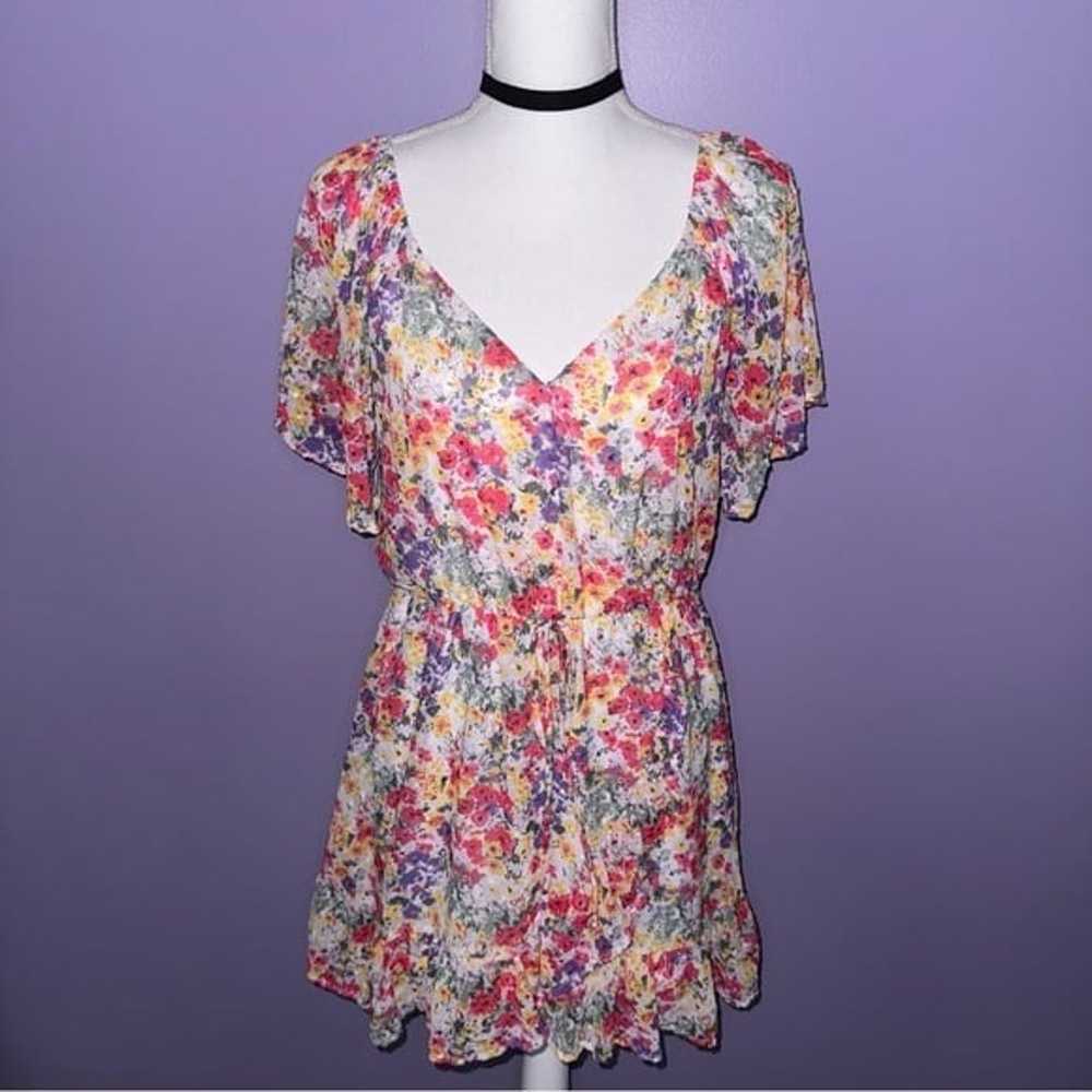 NEW Peach Love California Floral Ruffle Dress - image 2