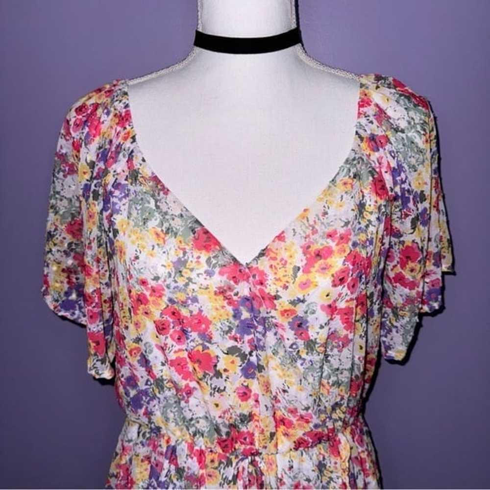 NEW Peach Love California Floral Ruffle Dress - image 3