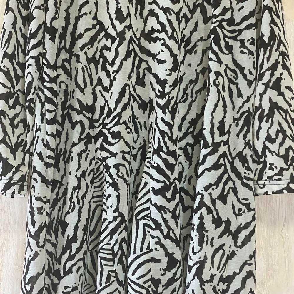 Zebra Print Cropped Tunic COLORITA Tunic Blouse L… - image 11