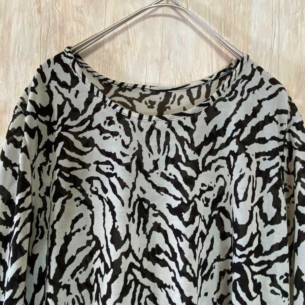 Zebra Print Cropped Tunic COLORITA Tunic Blouse L… - image 5