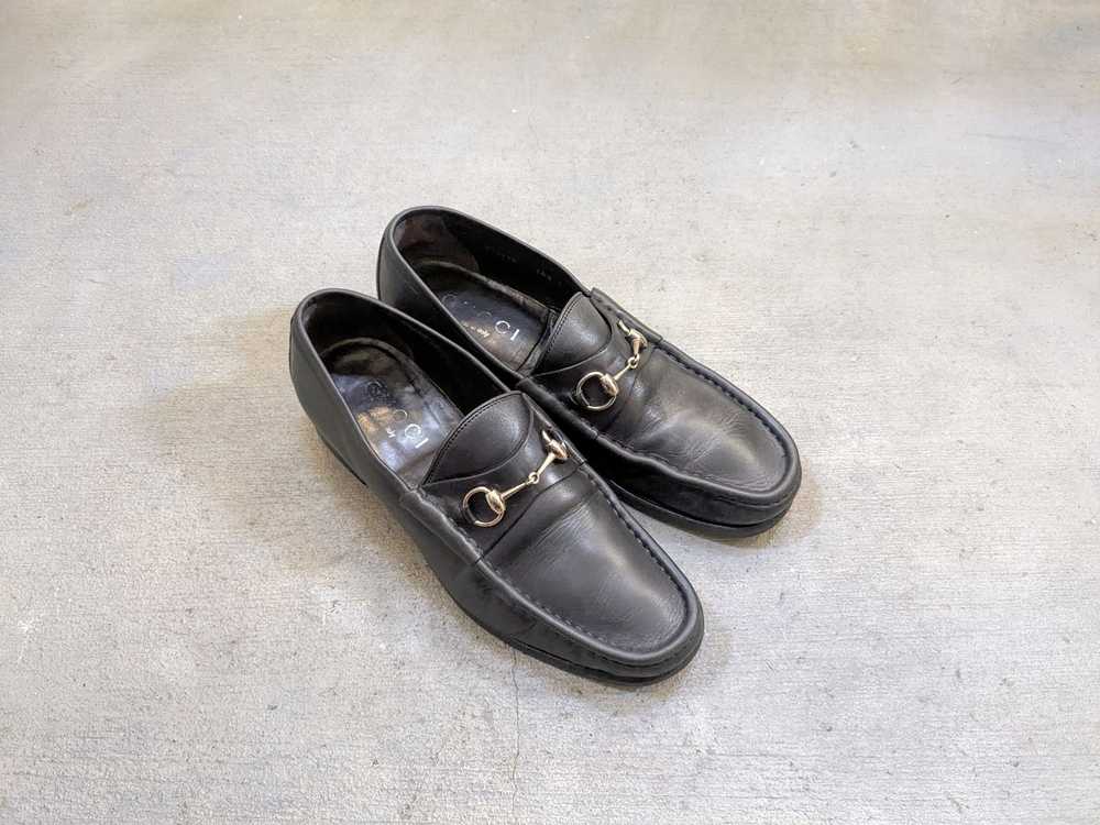 Gucci × Tom Ford Gucci Horsebit Loafers Black Lea… - image 1