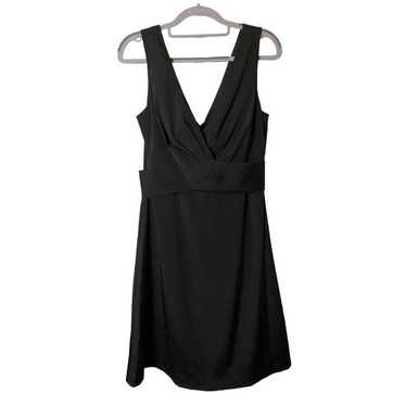 White House Black Market Dress Size 6 Black Solid 