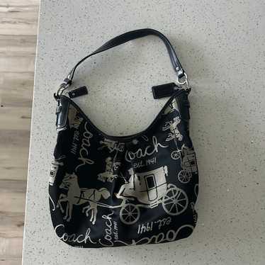 Vintage Coach Black Purse - image 1