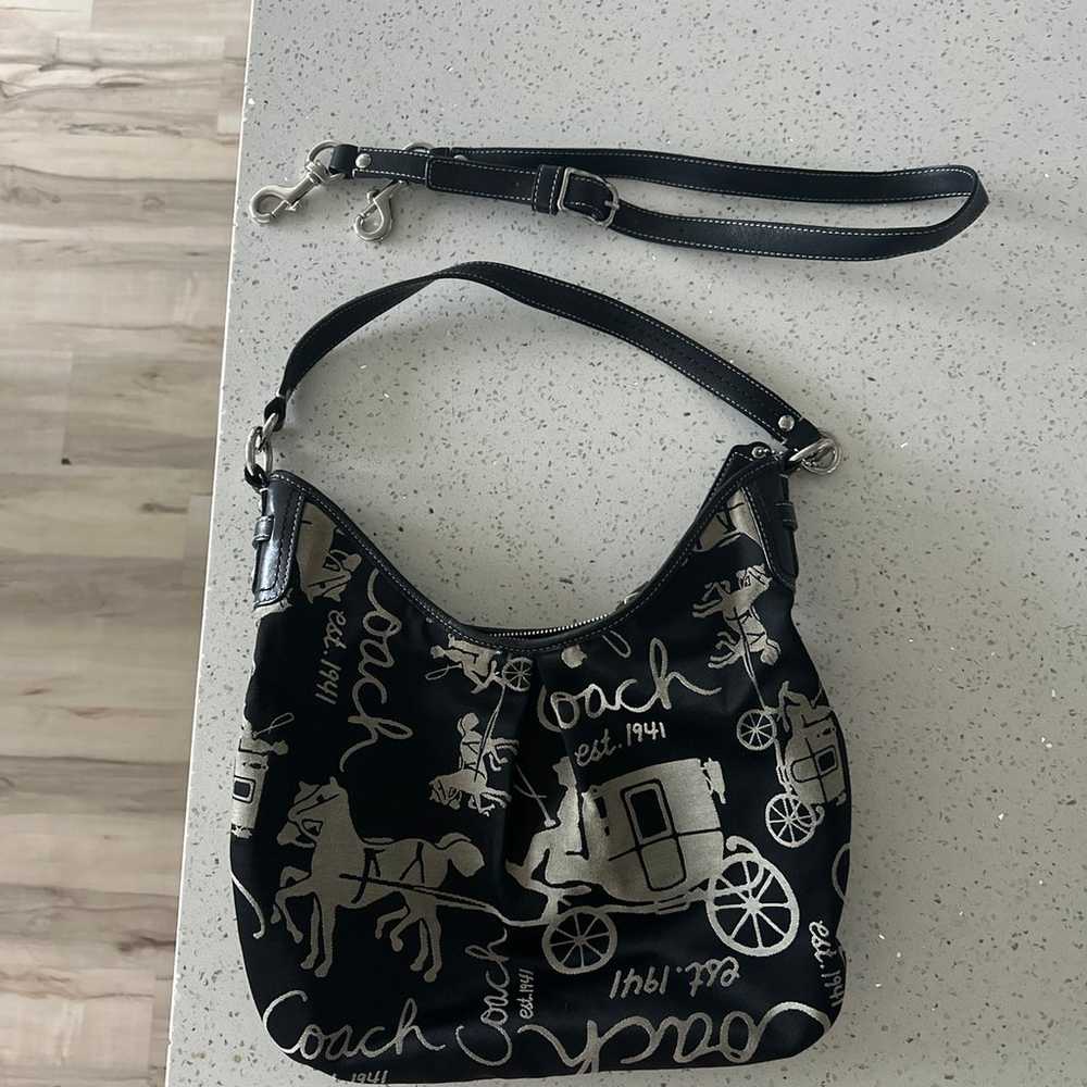 Vintage Coach Black Purse - image 2