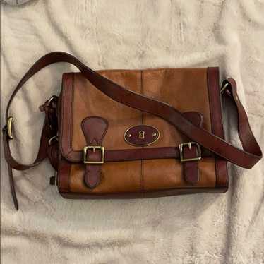 Fossil Vintage Brown Leather Satchel